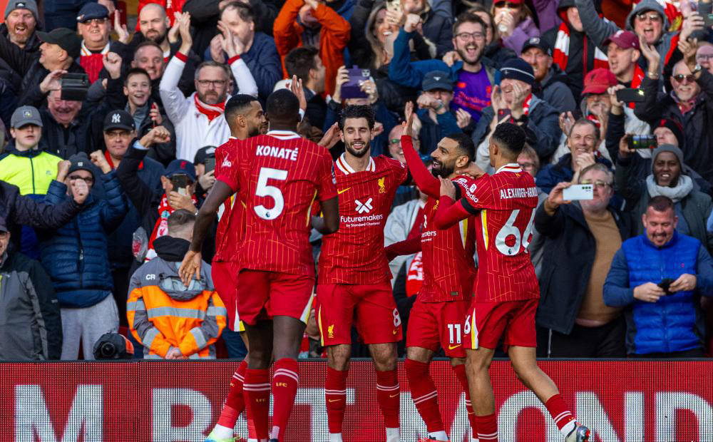 开云体育-利物浦豪取六连胜，全力冲击联赛冠军